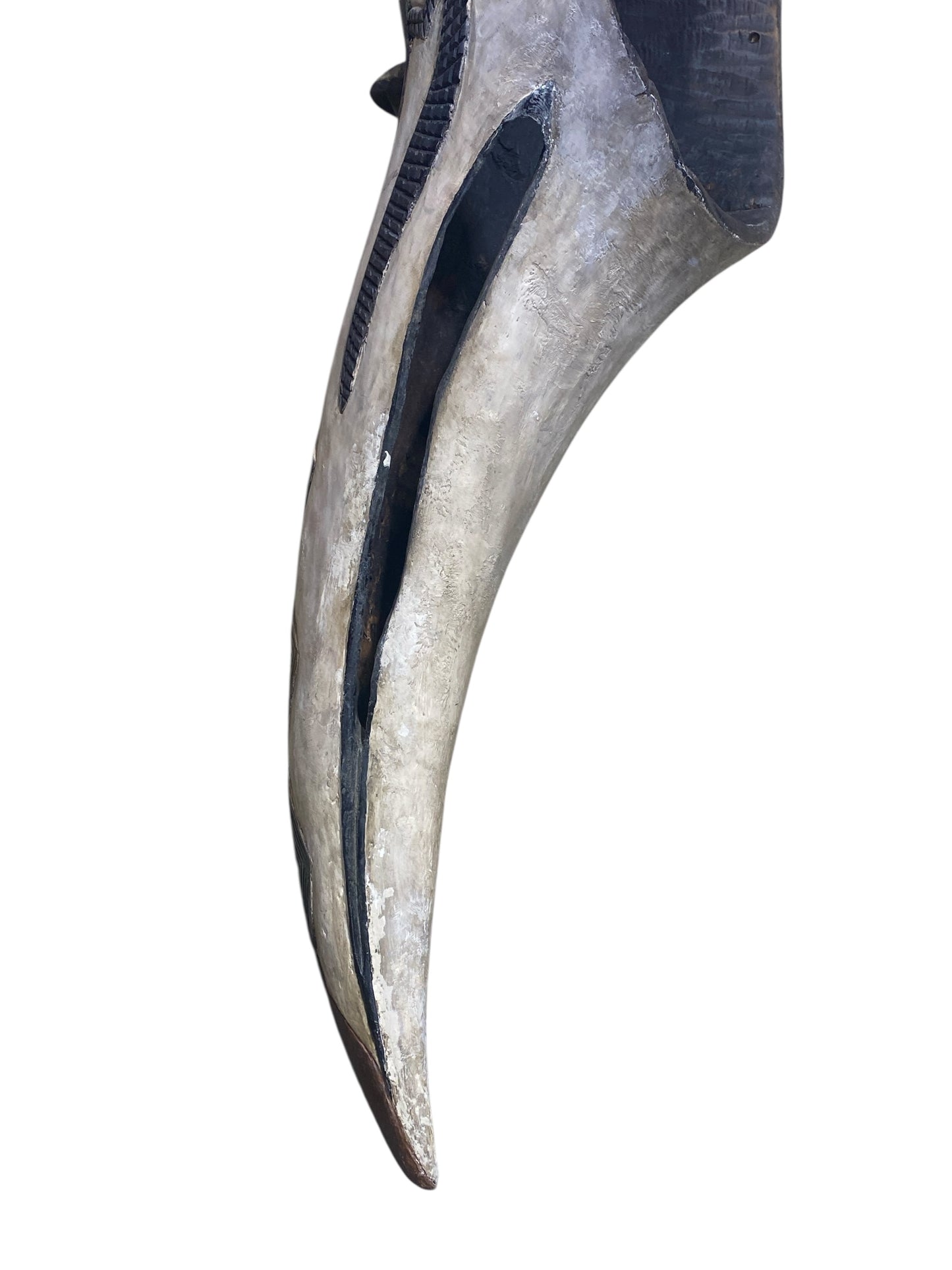#1113 Large African  Dan Bird Mask Liberia 41" H