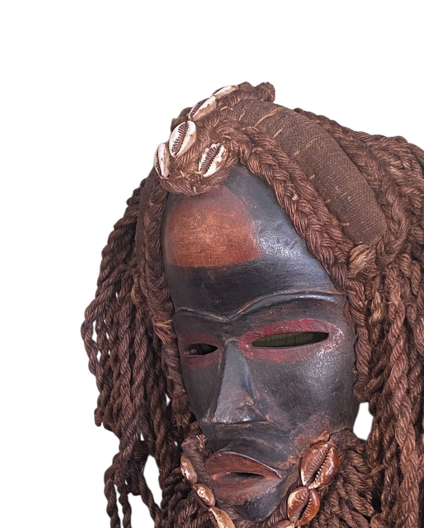 #3275 Superb Vintage  African I .Coast Dan Ceremonial Dance  Mask 14" H