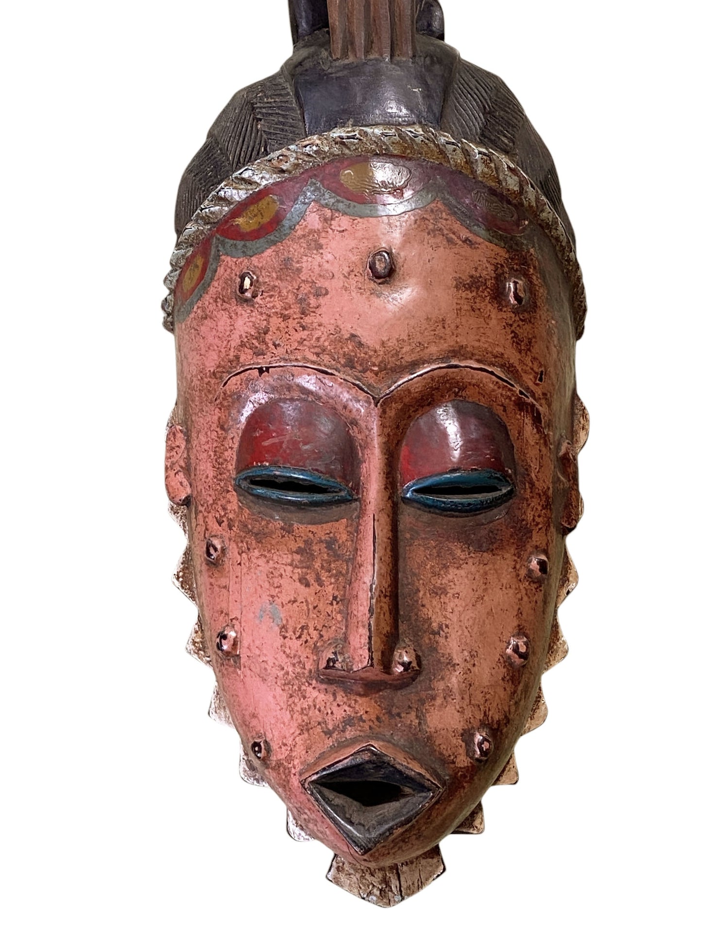 #960 Lg African Guru Portrait Mask Cote d'Ivoire 22.5" H