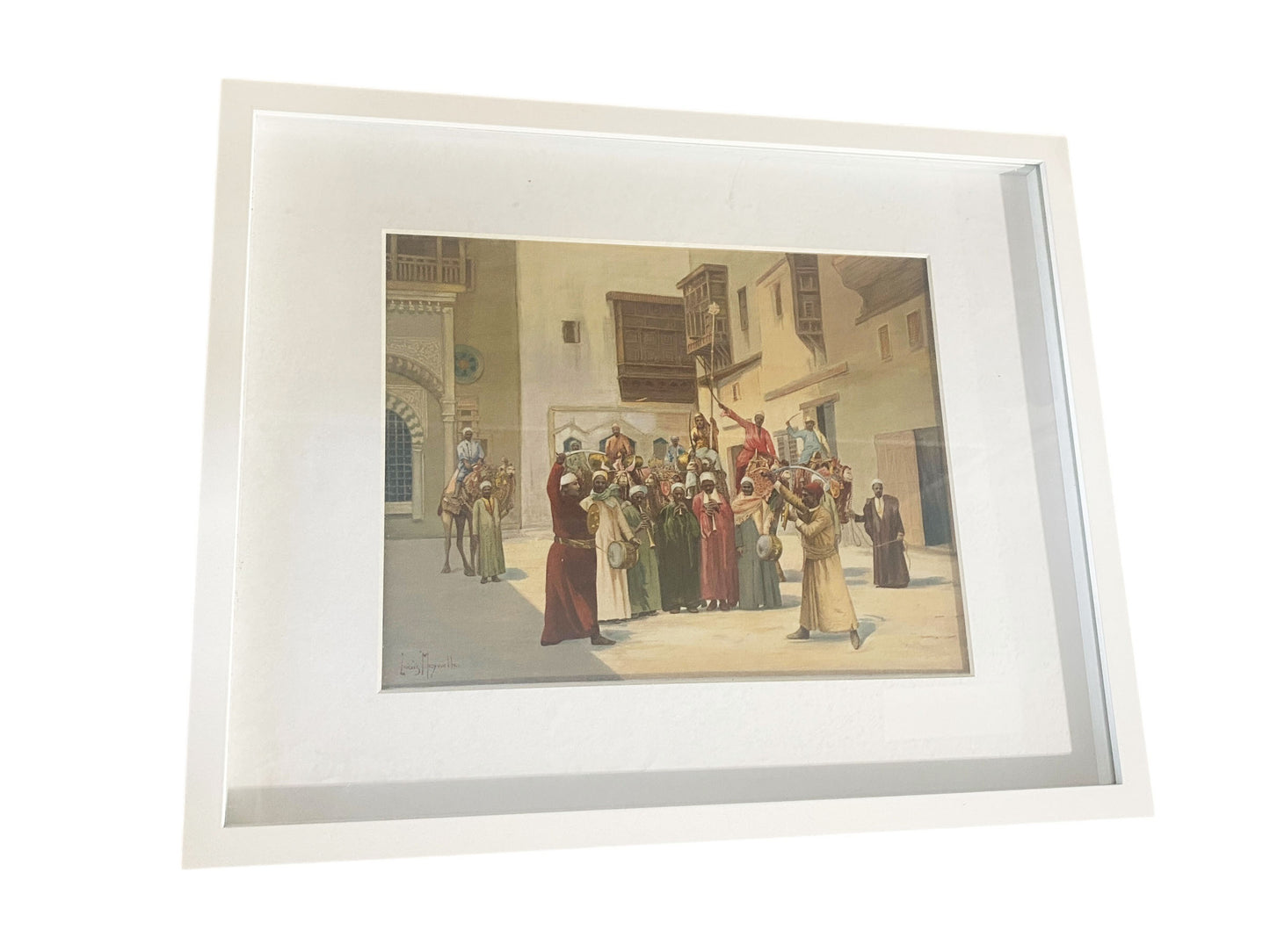 #103 Meynelle Louis Orientalist painting Print Picture Framed
