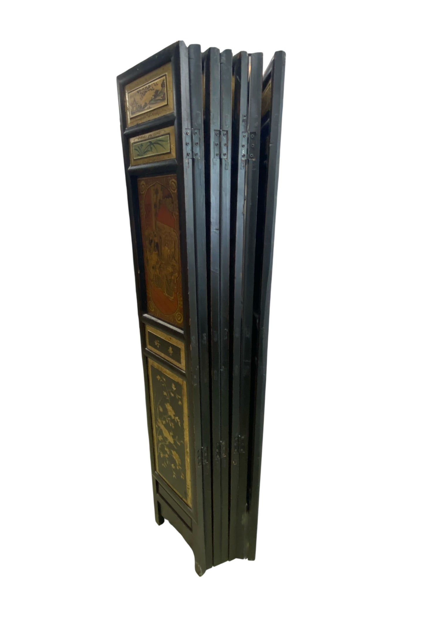 #7603/146 Early 20th Century Chinese 7 Panels Folding Screen, Room Divider