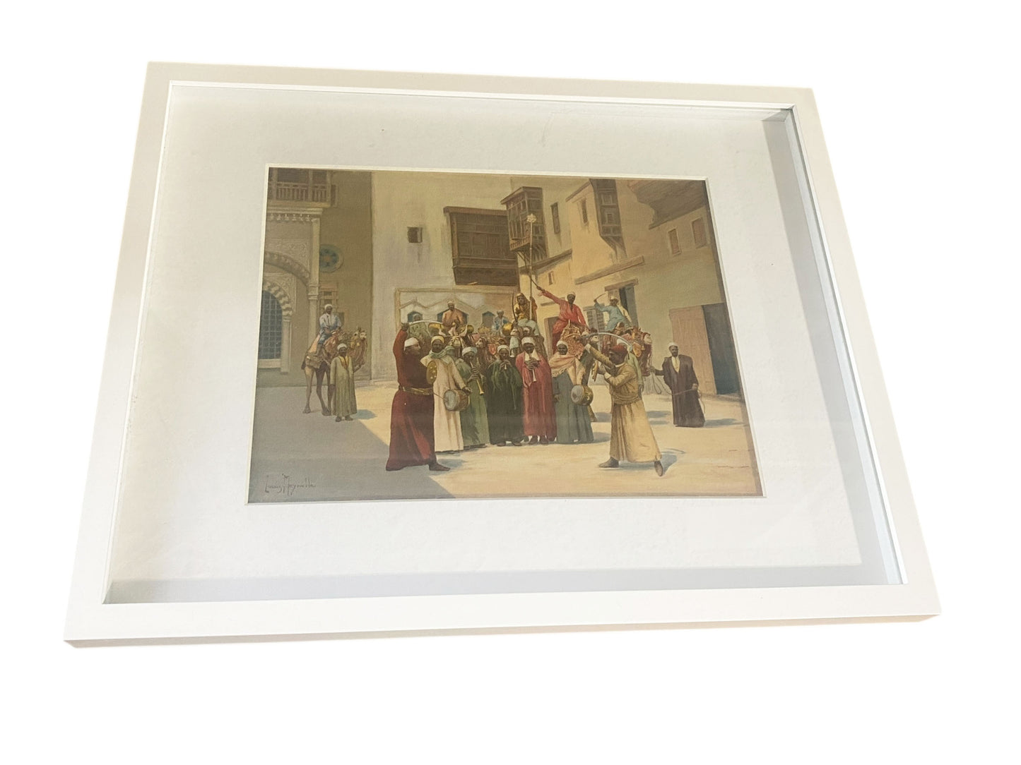 #103 Meynelle Louis Orientalist painting Print Picture Framed