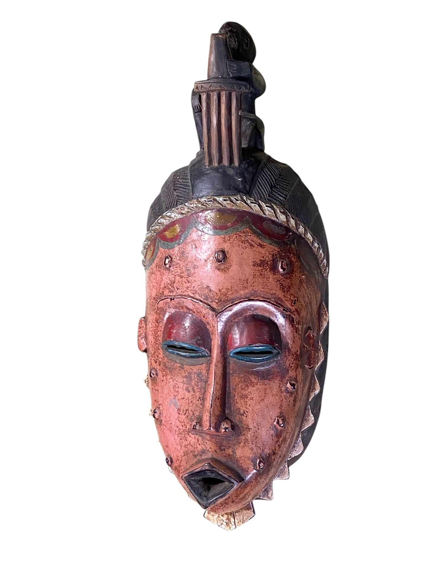 #960 Lg African Guru Portrait Mask Cote d'Ivoire 22.5" H