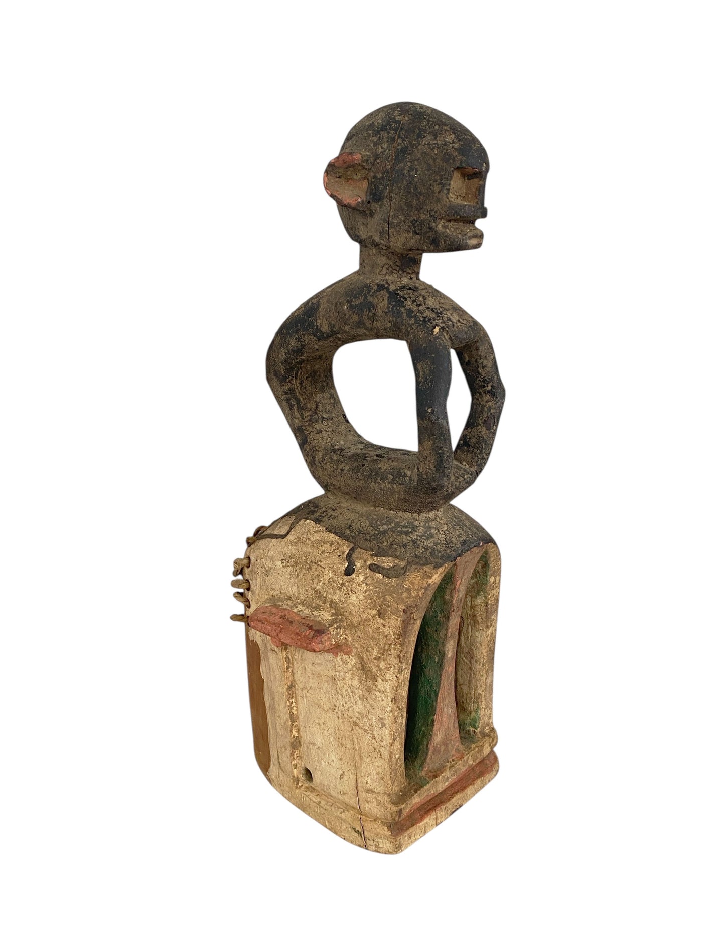 #1146 Vintage Dogon Tribe Carved Wooden Monkey  Mask 19.5" H