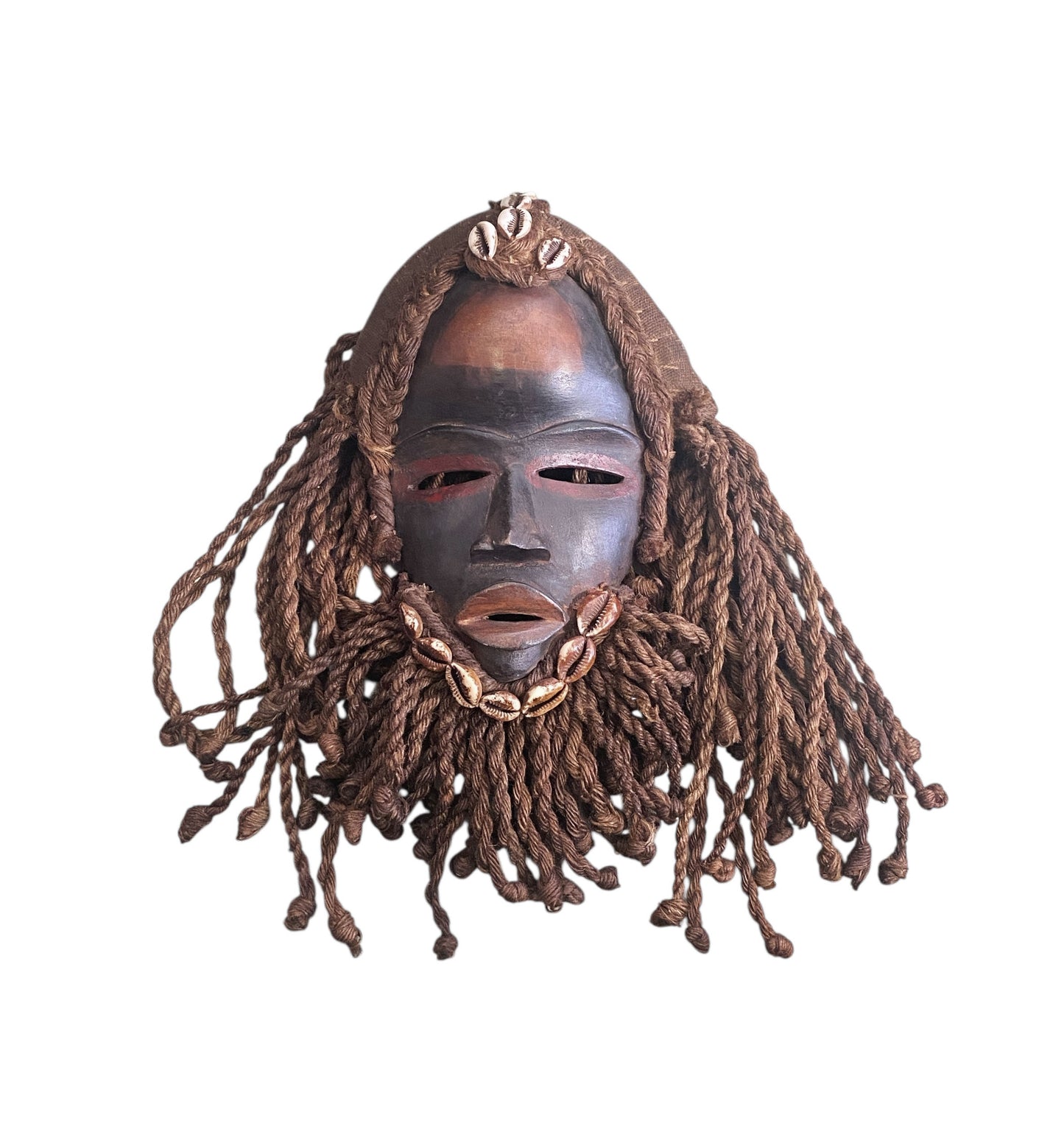 #3275 Superb Vintage  African I .Coast Dan Ceremonial Dance  Mask 14" H