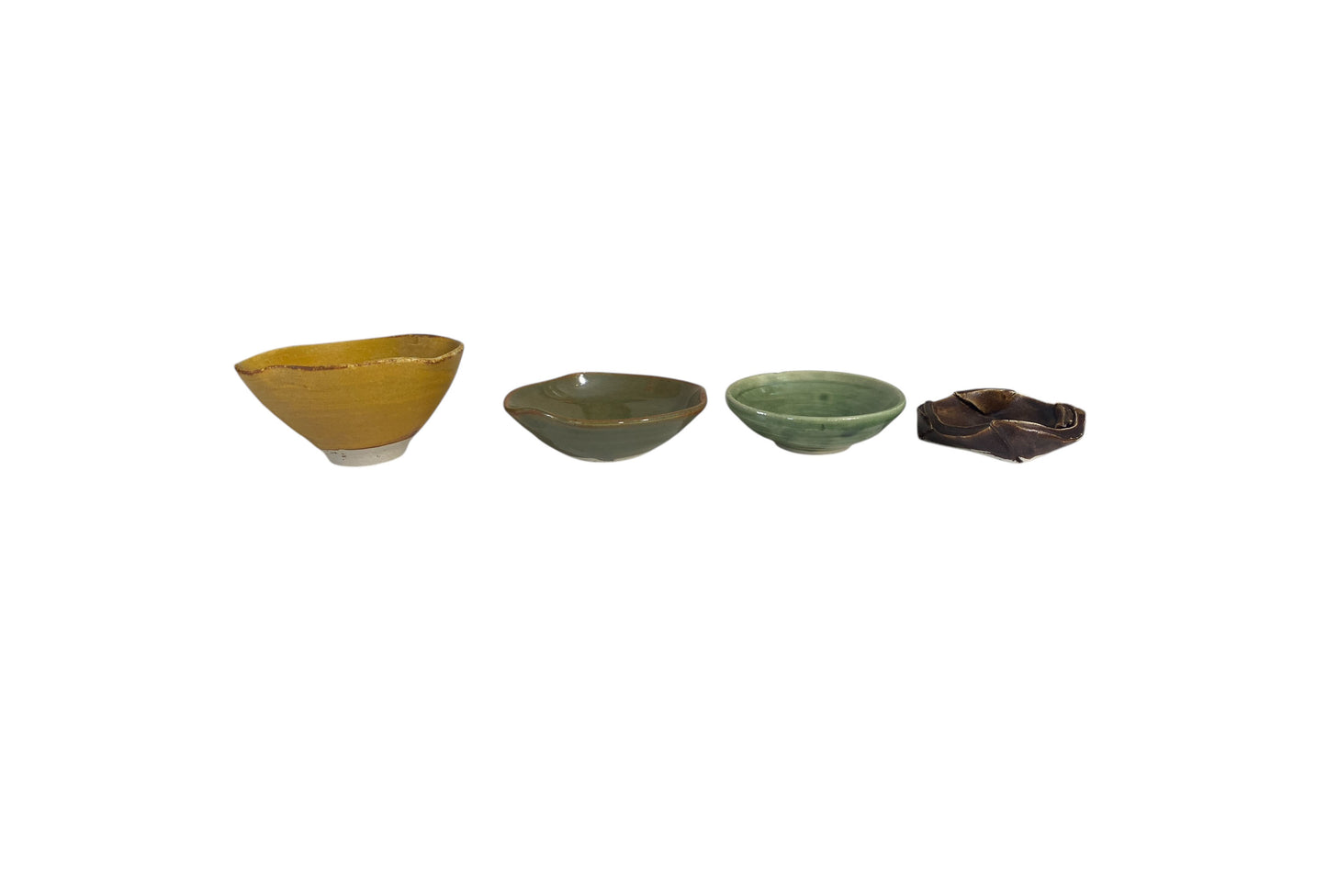 #6341 Set of Four Hand Made Ceramic Bowls