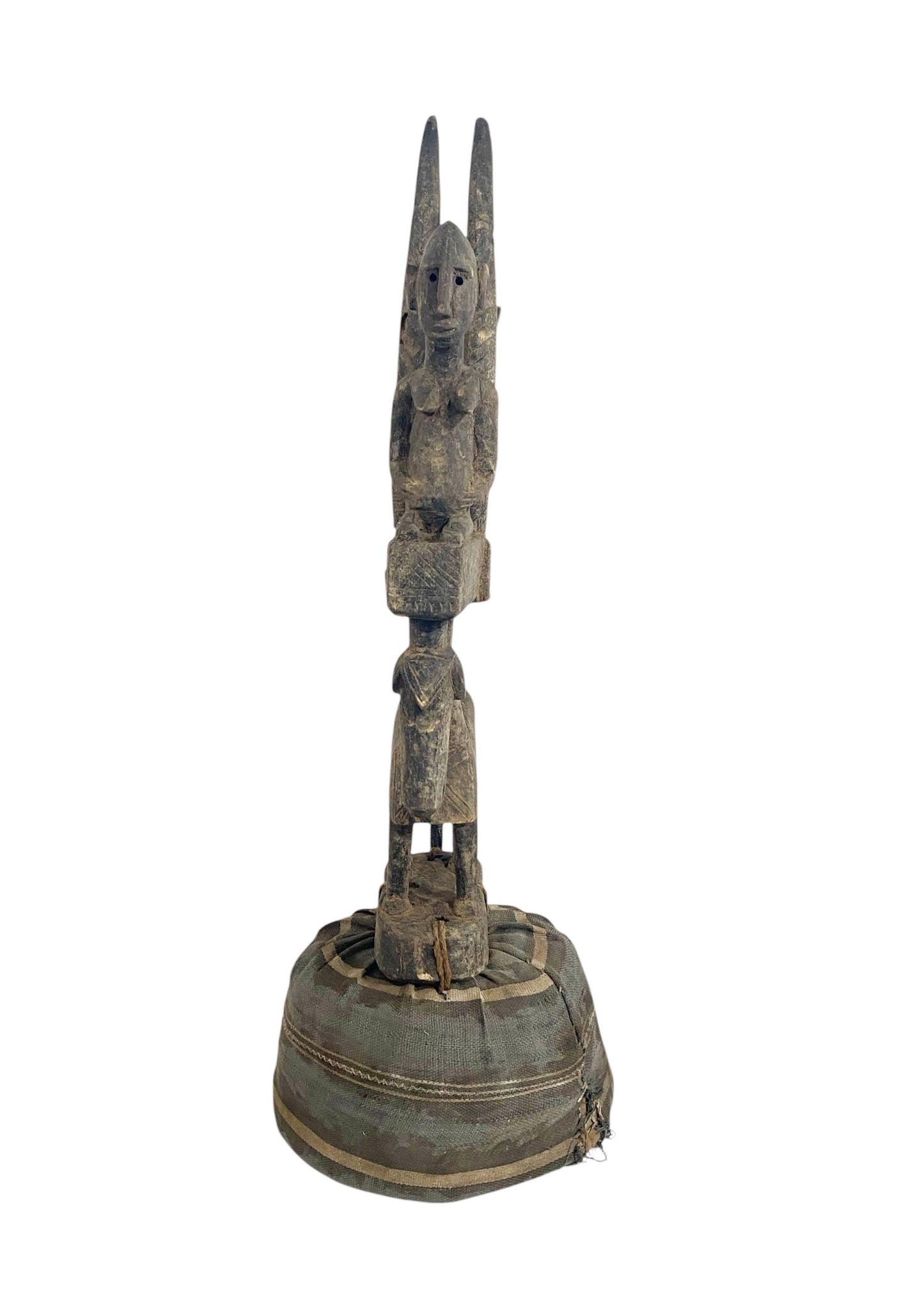 # 1125/60 Old  Rare Bambara Chiwara wood Sculpture/headdress 23"H Mali