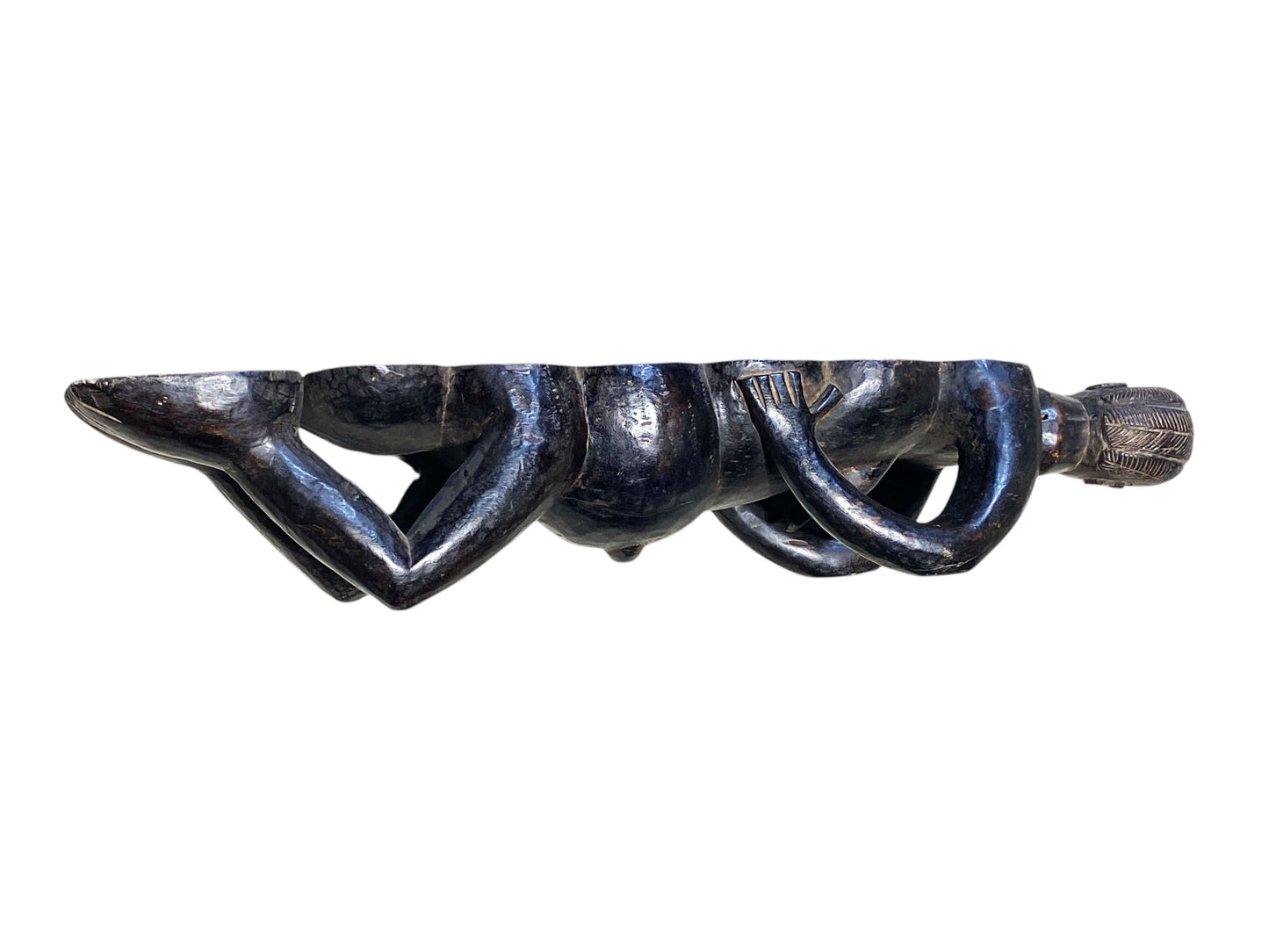 #8410 Vintage  Large African Akan Awari Mancala Game Board 33.5" w