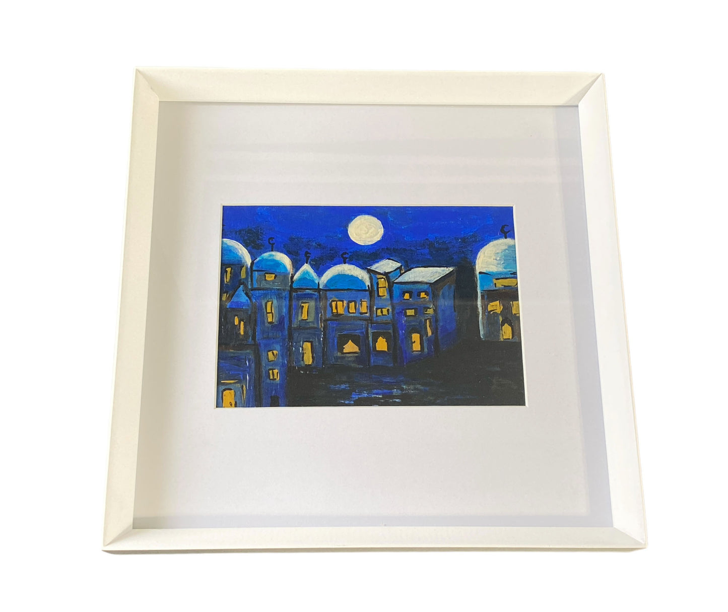 #5964 Acrylic  Orientalist Painting "Marrakech Au Clair De la Lune "  By YJR