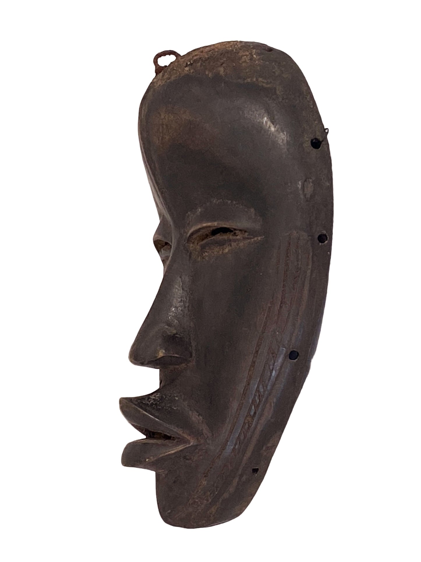 #6004 Old  African I .Coast Dan Ceremonial Mask 10" H