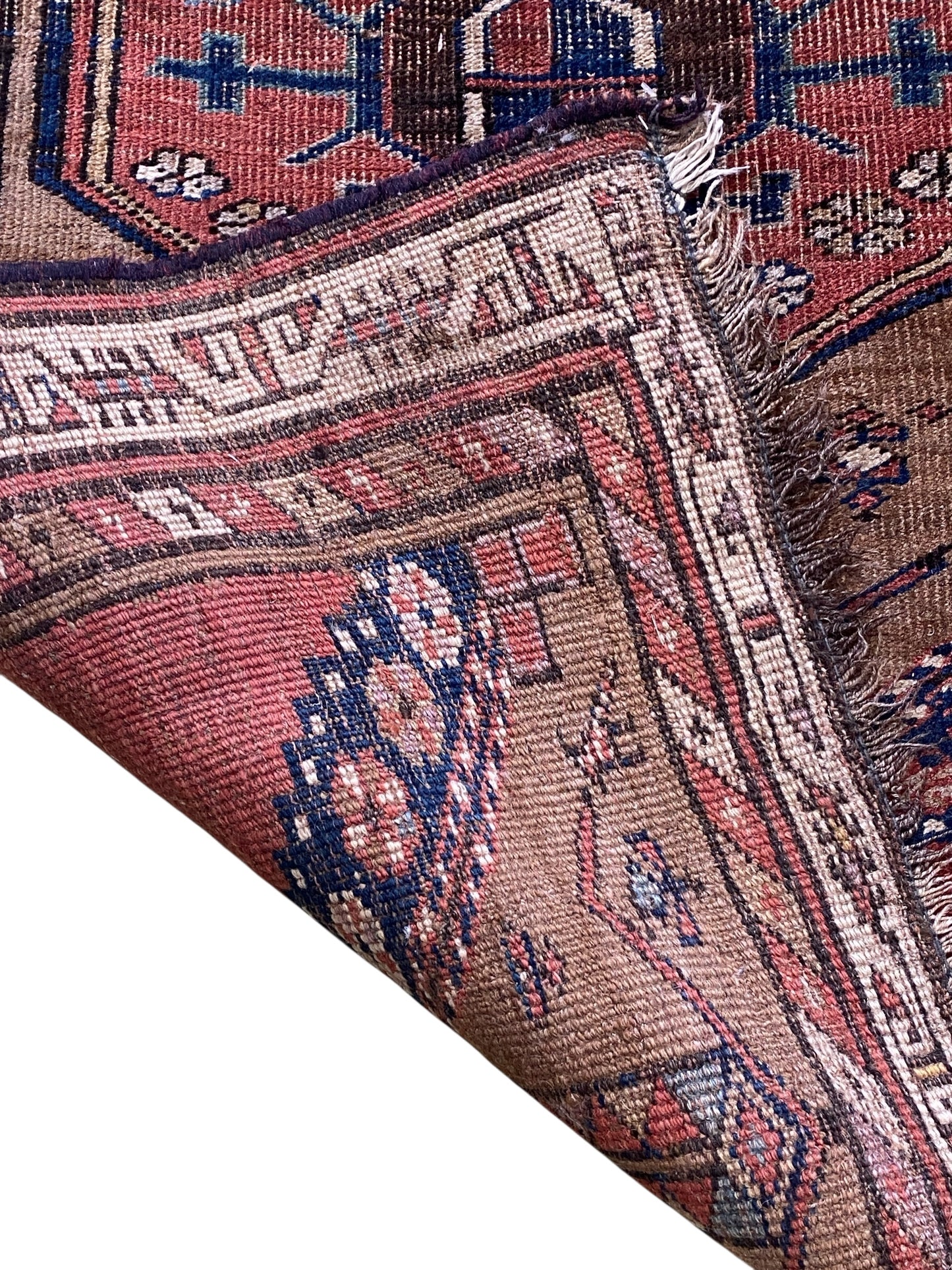 #520 Vintage Tribal  Kurdish Runner Rug | 3'x 11 ft |