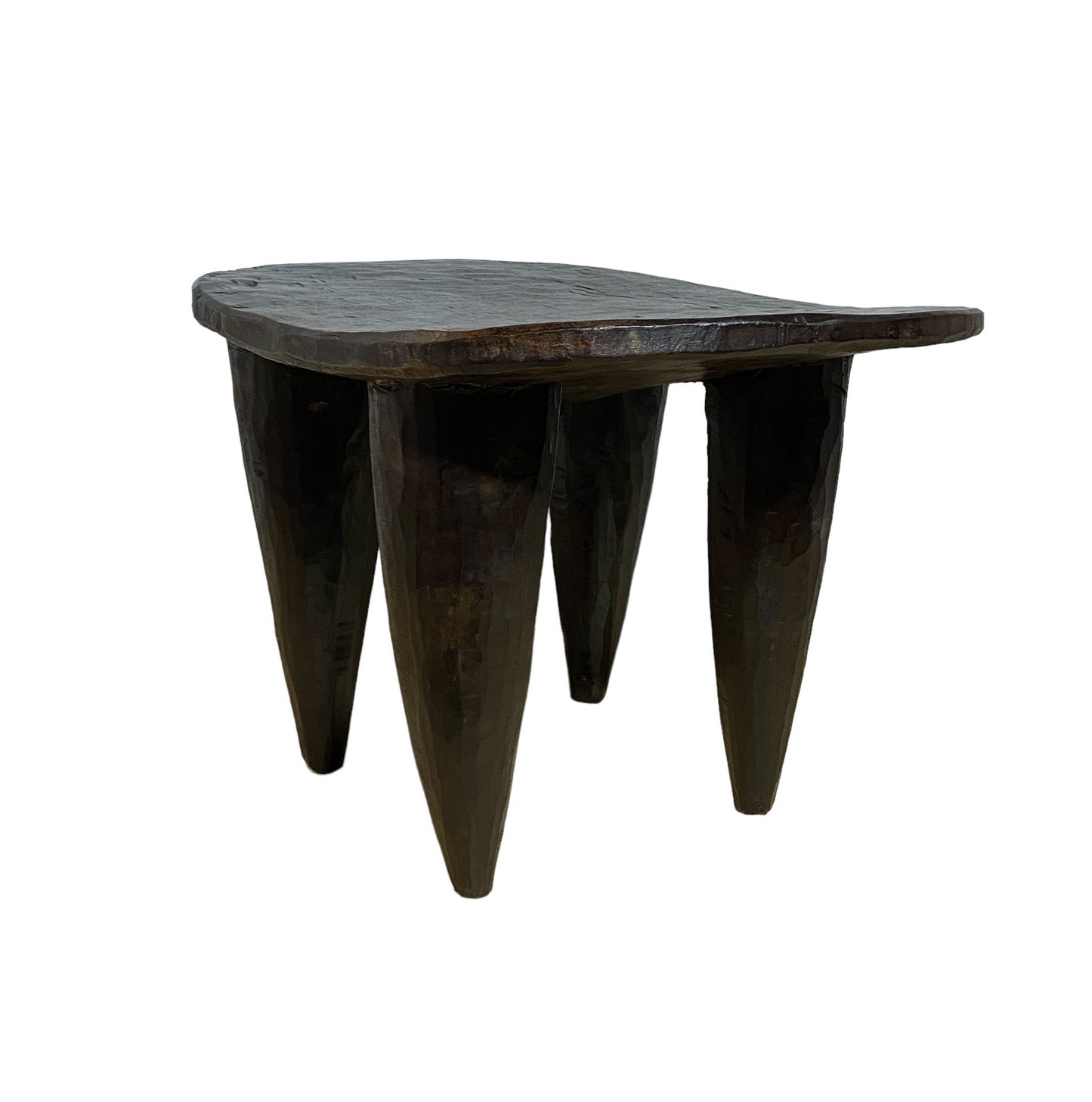 # 6051 African Carved Wood Senufo Table/Stool 22" W