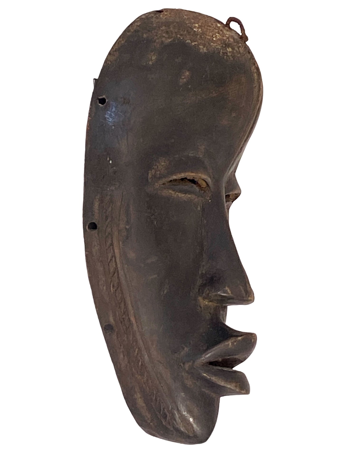 #6004 Old  African I .Coast Dan Ceremonial Mask 10" H