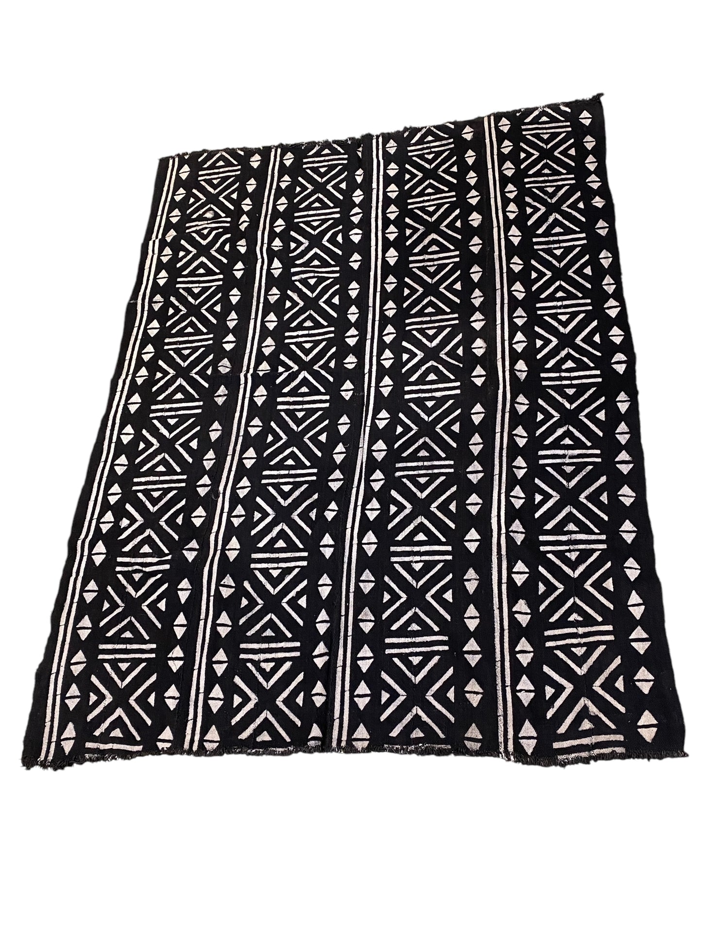 # 7314  African Black and White Mud Cloth Textile Mali