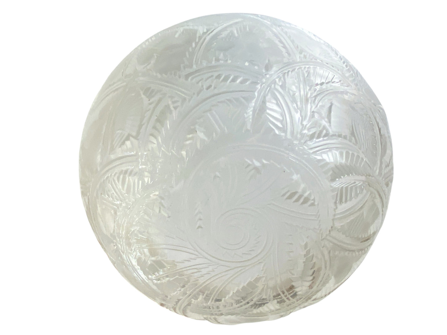 #465/30 Vintage Rene Lalique  Glass Bowl Pinsons/Chaffinches Pattern