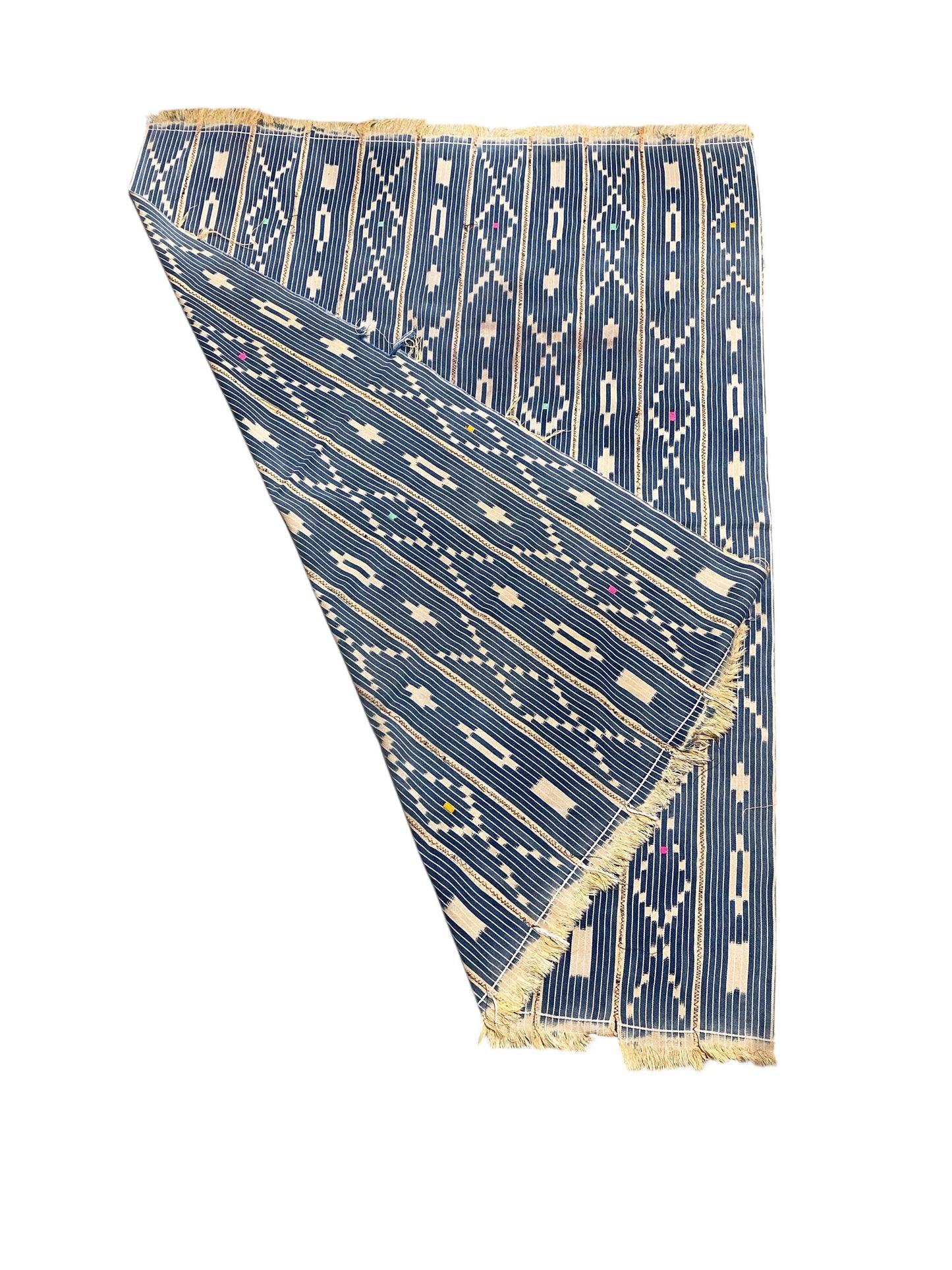 #531 Vintage Baule  Indigo Cloth/Textile Côte d’Ivoire. 57" w