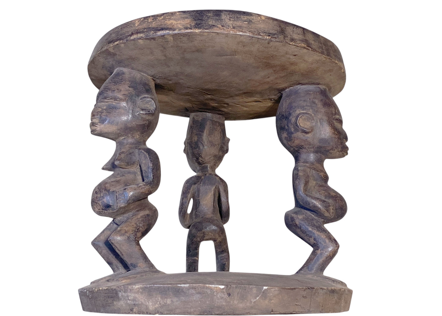 #1190 Superb  Rare African Maternity Baga  Stool/Table  Guinea 16" H