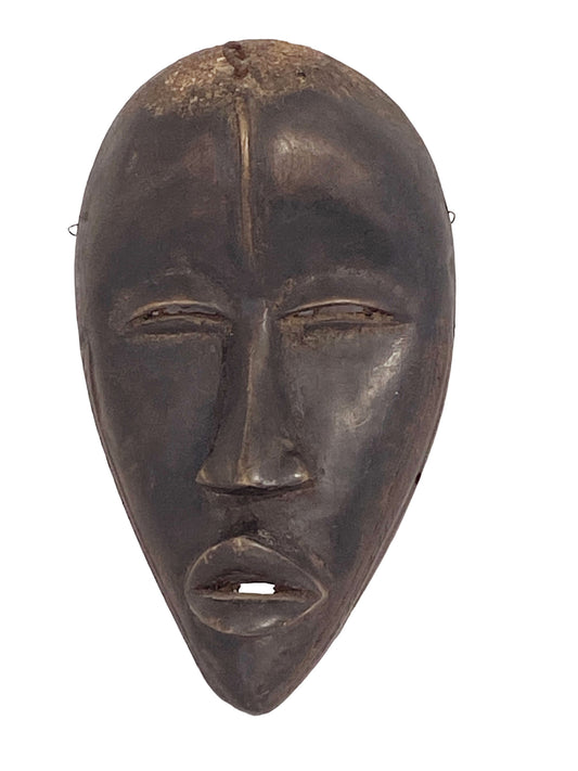 #6004 Old  African I .Coast Dan Ceremonial Mask 10" H