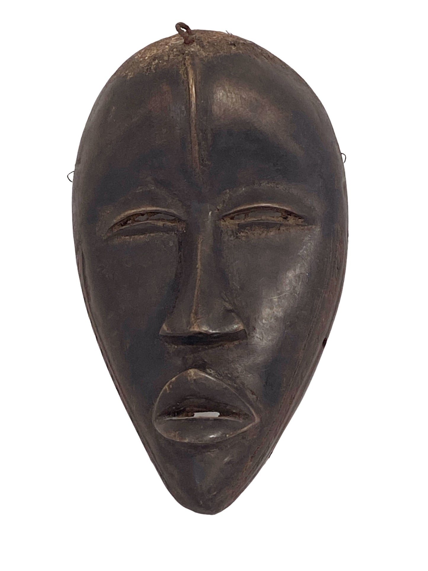 #6004 Old  African I .Coast Dan Ceremonial Mask 10" H