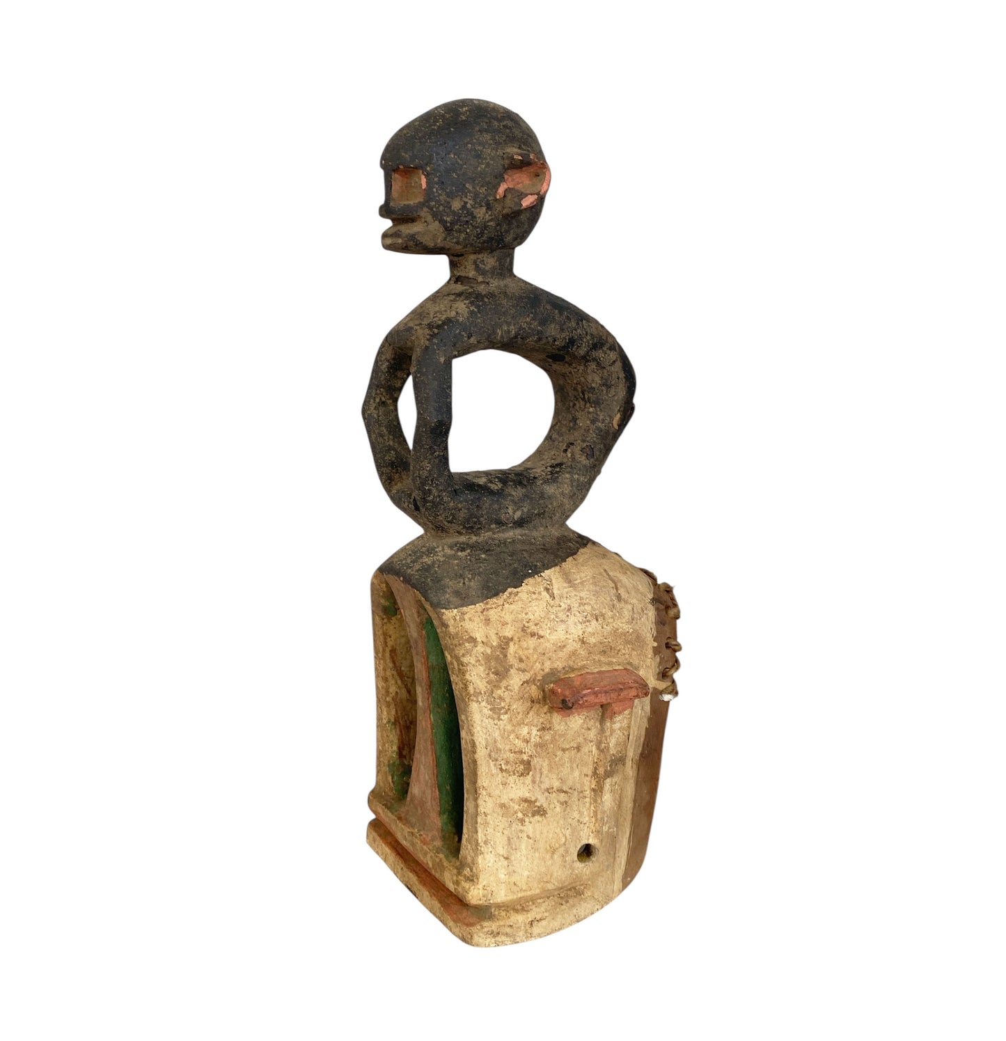 #1146 Vintage Dogon Tribe Carved Wooden Monkey  Mask 19.5" H