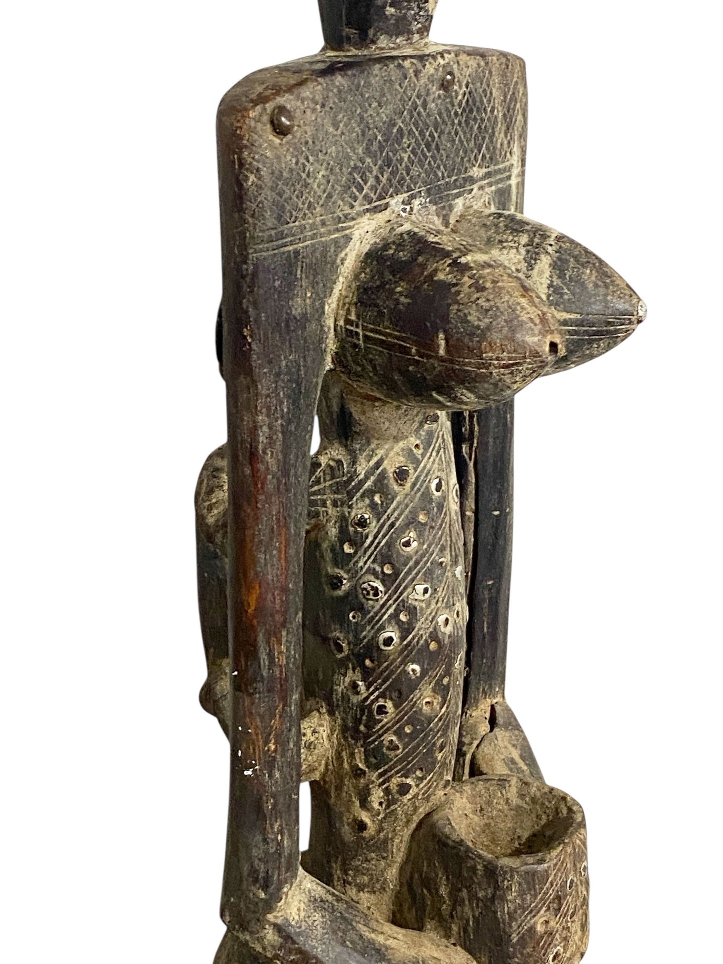 #1175 Old /Rare  Dogon Maternity Female Figure Nommo Mali 32.5" H