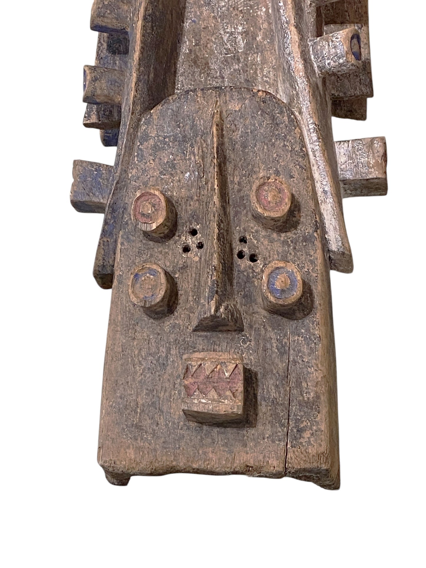 #1186  Large Vintage Grebo Mask, Liberia, Africa 40"H