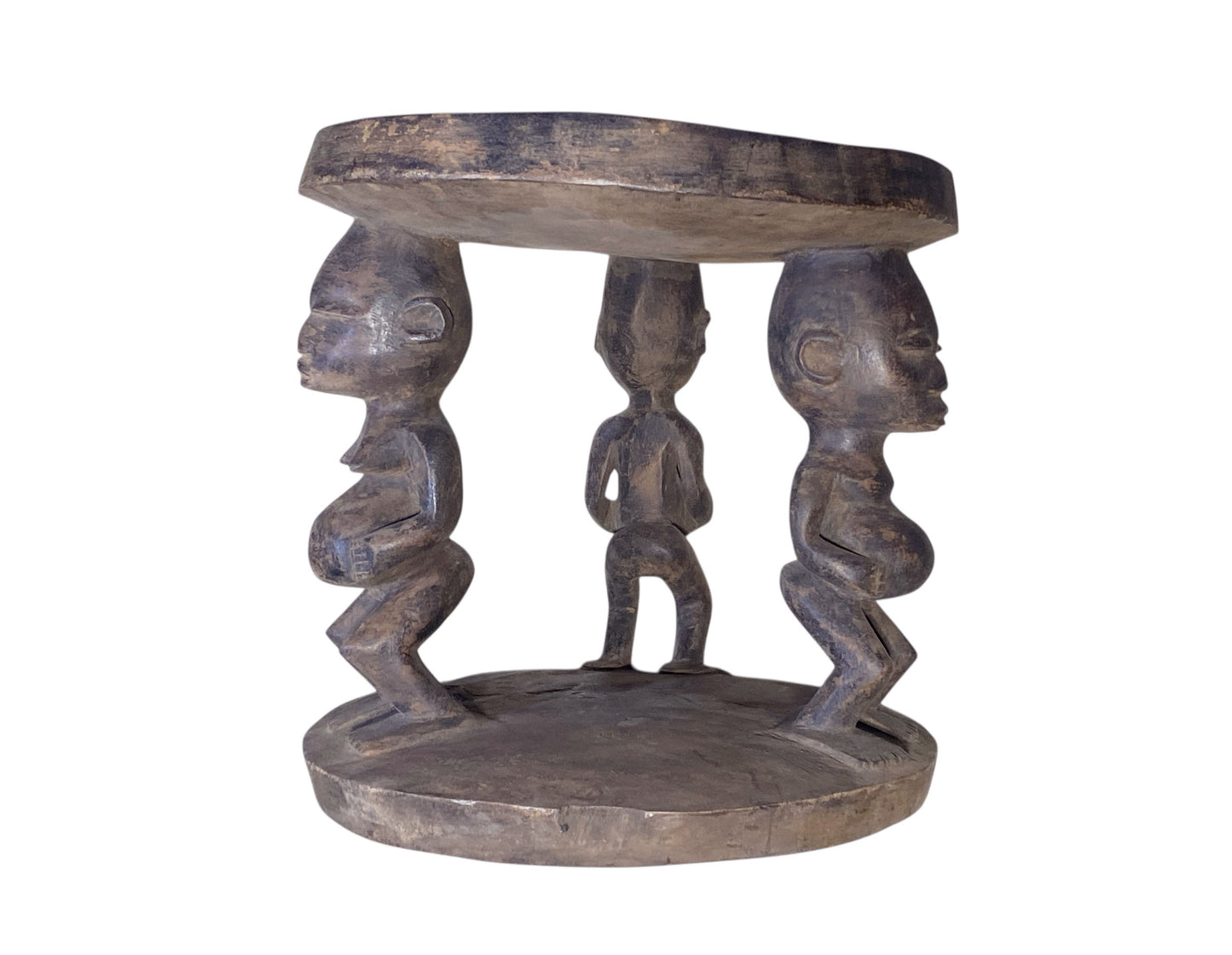 #1190 Superb  Rare African Maternity Baga  Stool/Table  Guinea 16" H