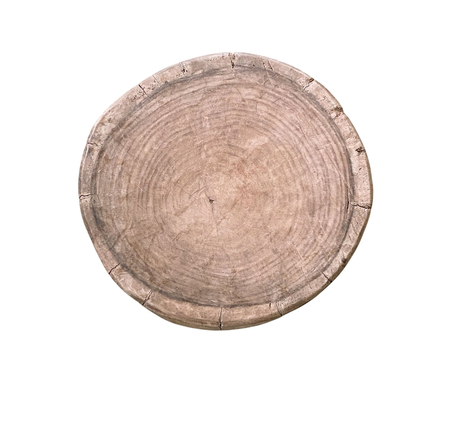 #7278 African Vintage Carved Wood Milk Stool Hehe Gogo People Tanzania 10.5" H