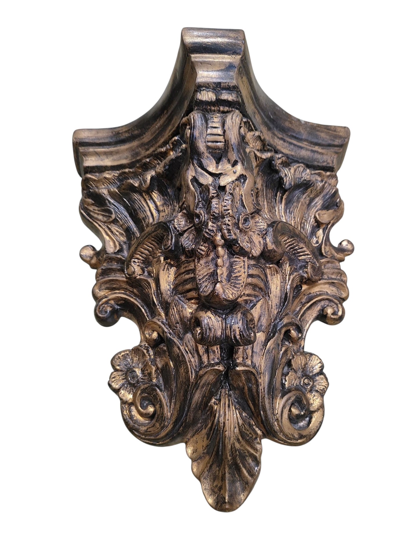 #34 Ornate Rococo Style Wall Sconces Pair 13.5" H