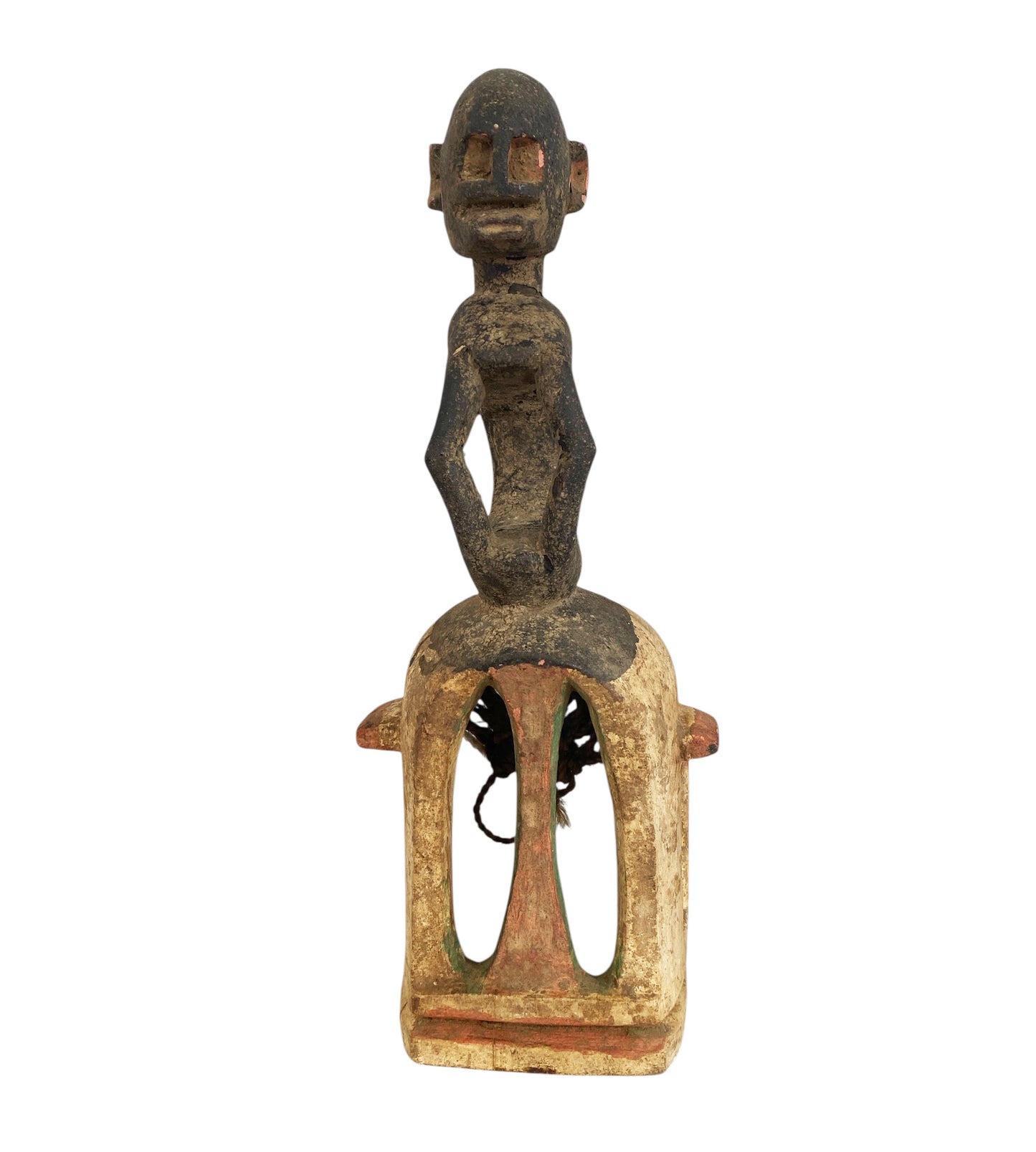 #1146 Vintage Dogon Tribe Carved Wooden Monkey  Mask 19.5" H