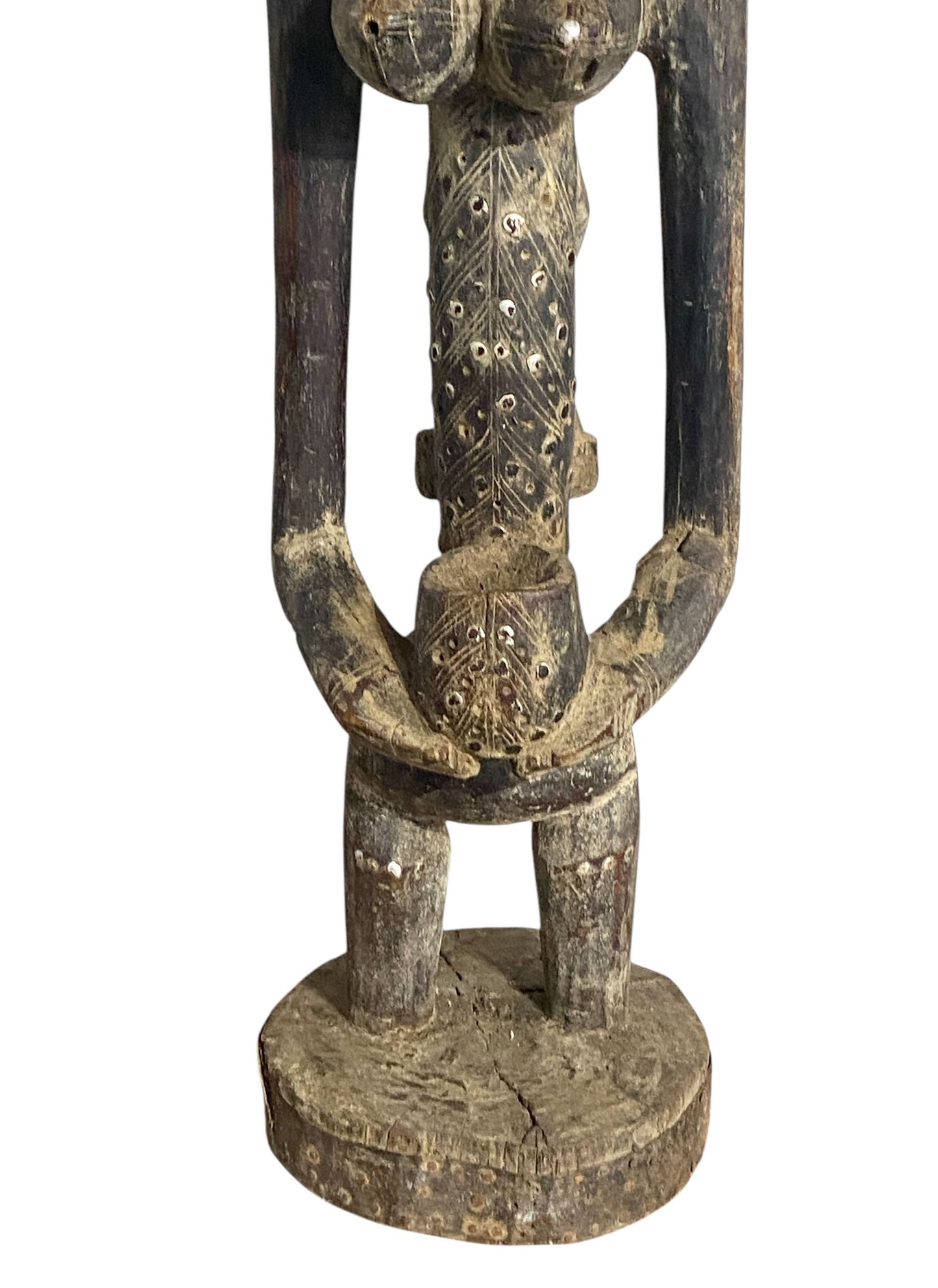 #1175 Old /Rare  Dogon Maternity Female Figure Nommo Mali 32.5" H