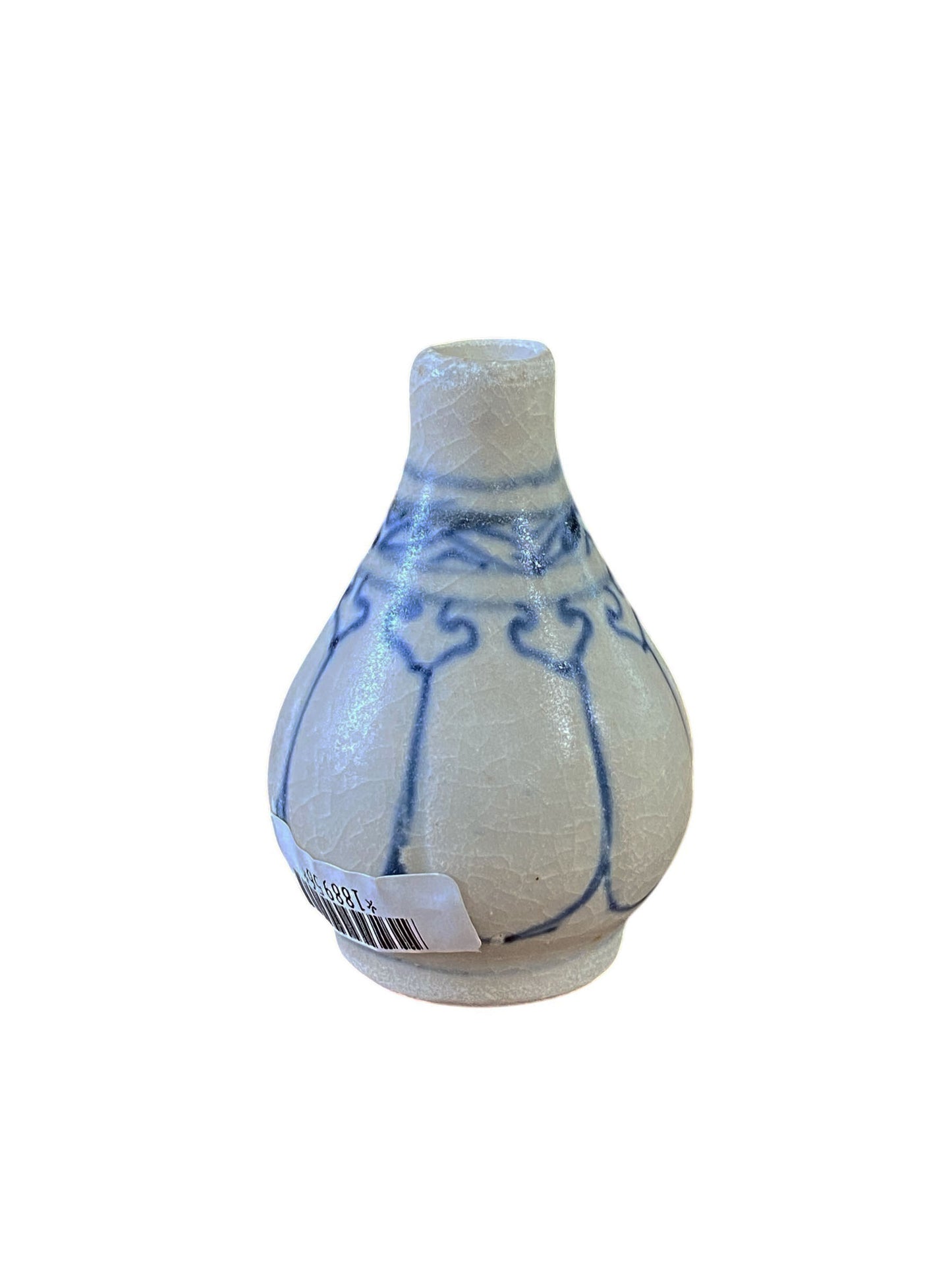 #6846 Antique Hoi An Hoard Shipwreck 15th Century jarlette /pot/vase blue/white