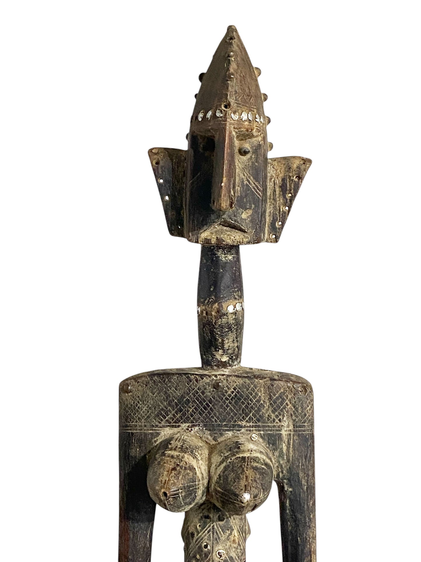 #1175 Old /Rare  Dogon Maternity Female Figure Nommo Mali 32.5" H