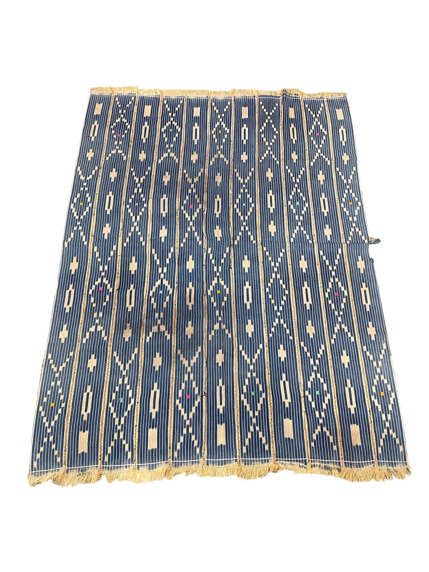 #531 Vintage Baule  Indigo Cloth/Textile Côte d’Ivoire. 57" w