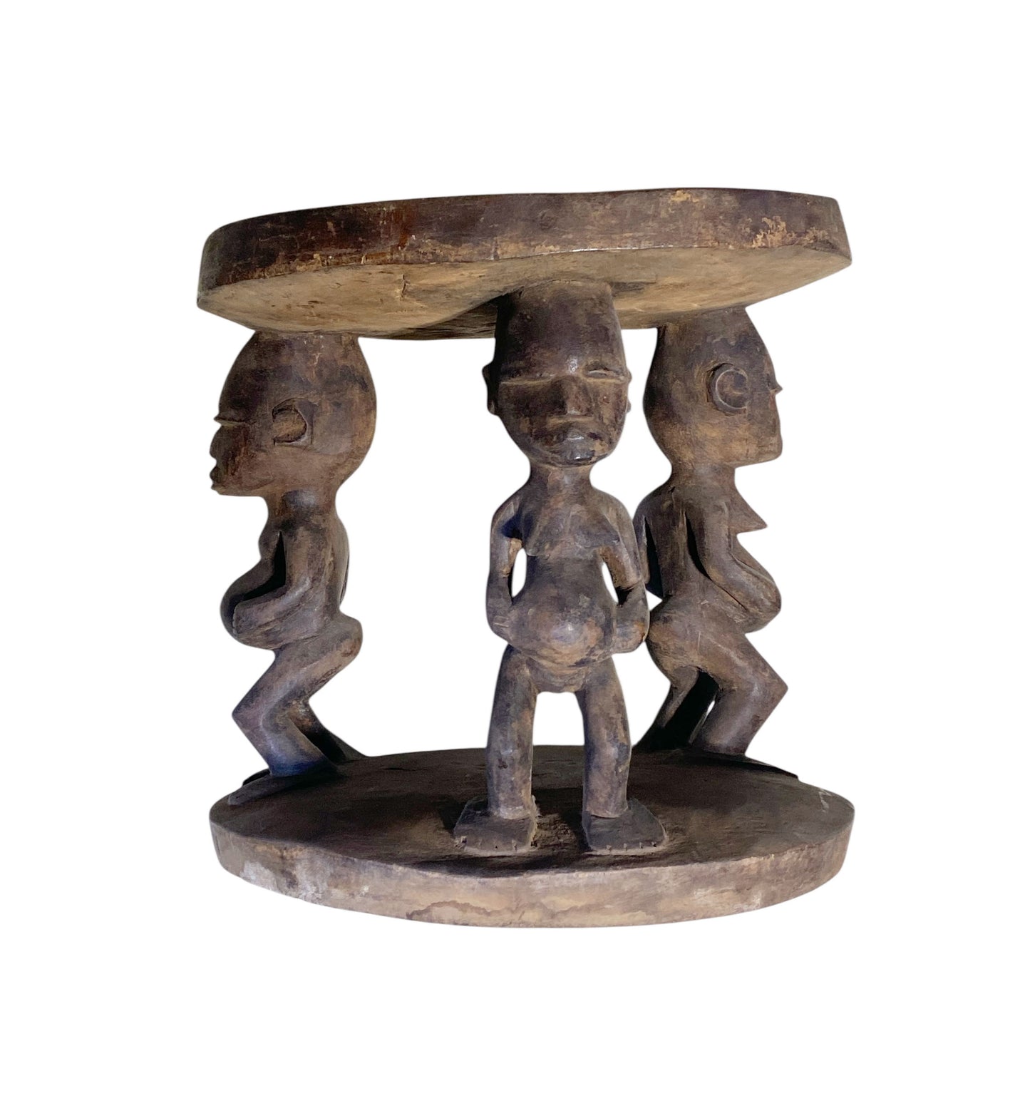 #1190 Superb  Rare African Maternity Baga  Stool/Table  Guinea 16" H