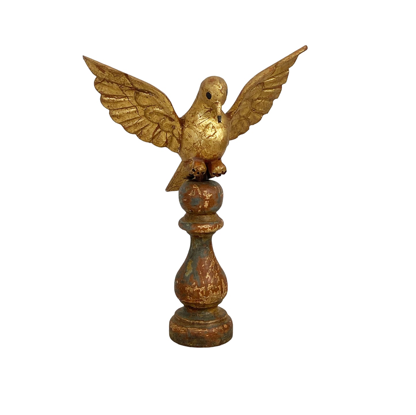 #4501 Carved Wood Dove the Holy Spirit Sculpture on Finial