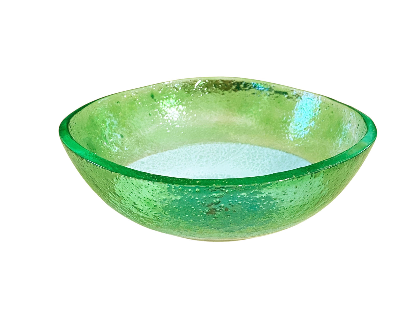 #3784 Middle Eastern Green  Glass Bowl with Eye