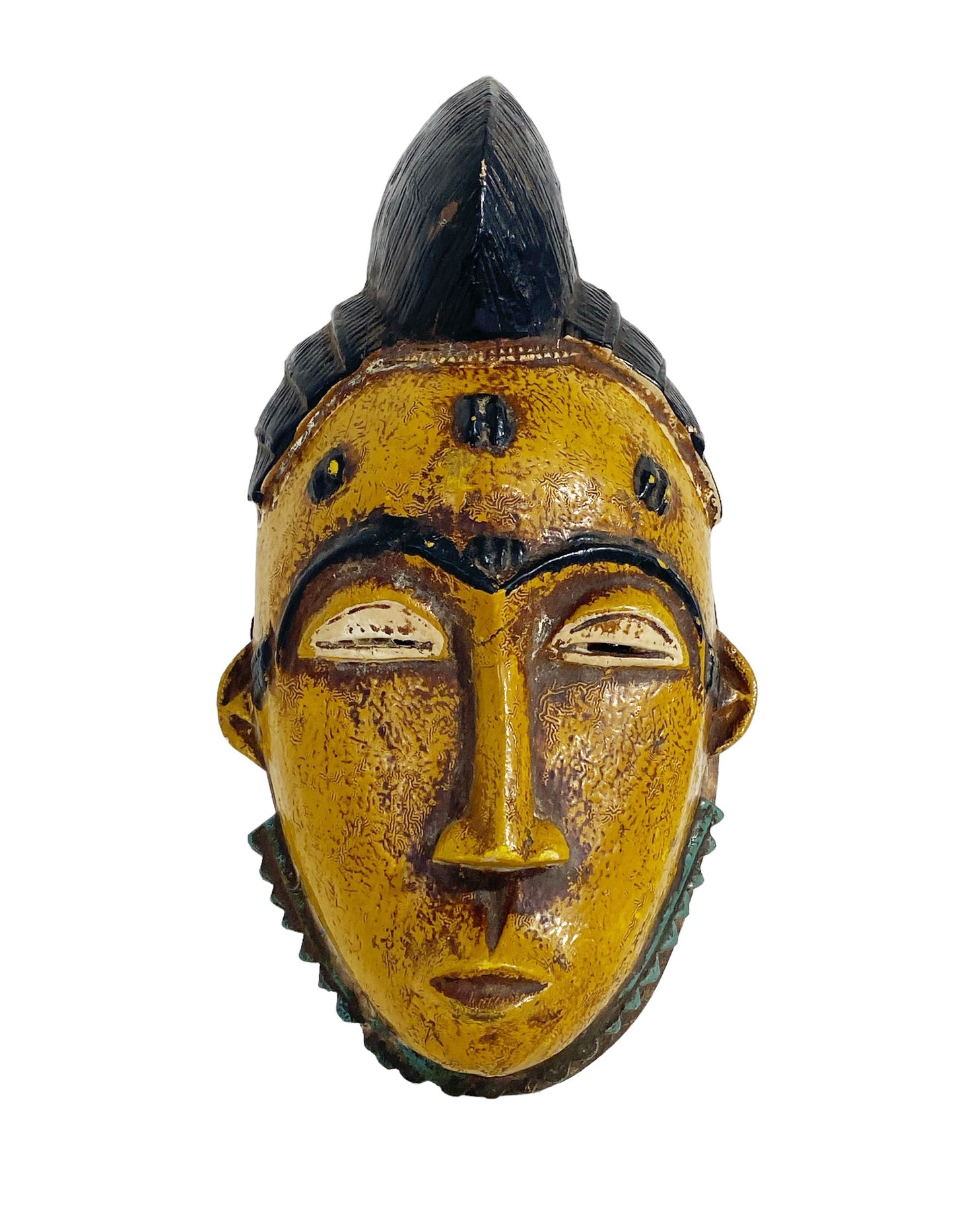 #3521 African Guru Passport Portrait Mask Cote d'Ivoire 11"