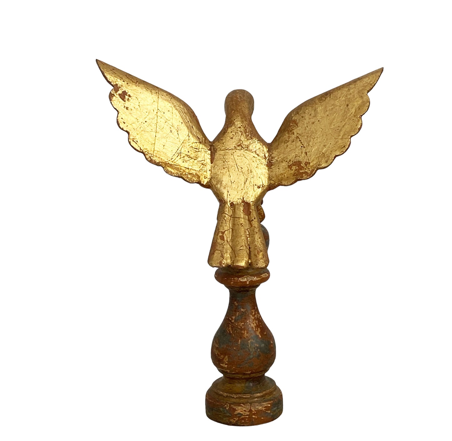 #4501 Carved Wood Dove the Holy Spirit Sculpture on Finial