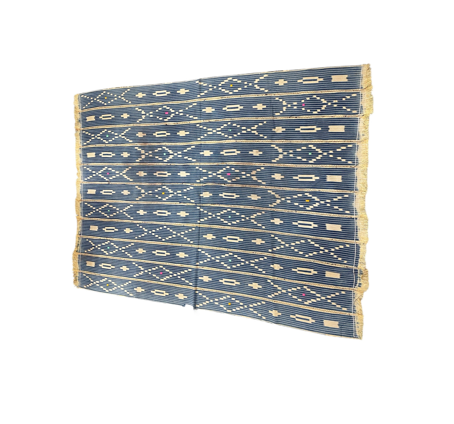 #531 Vintage Baule  Indigo Cloth/Textile Côte d’Ivoire. 57" w