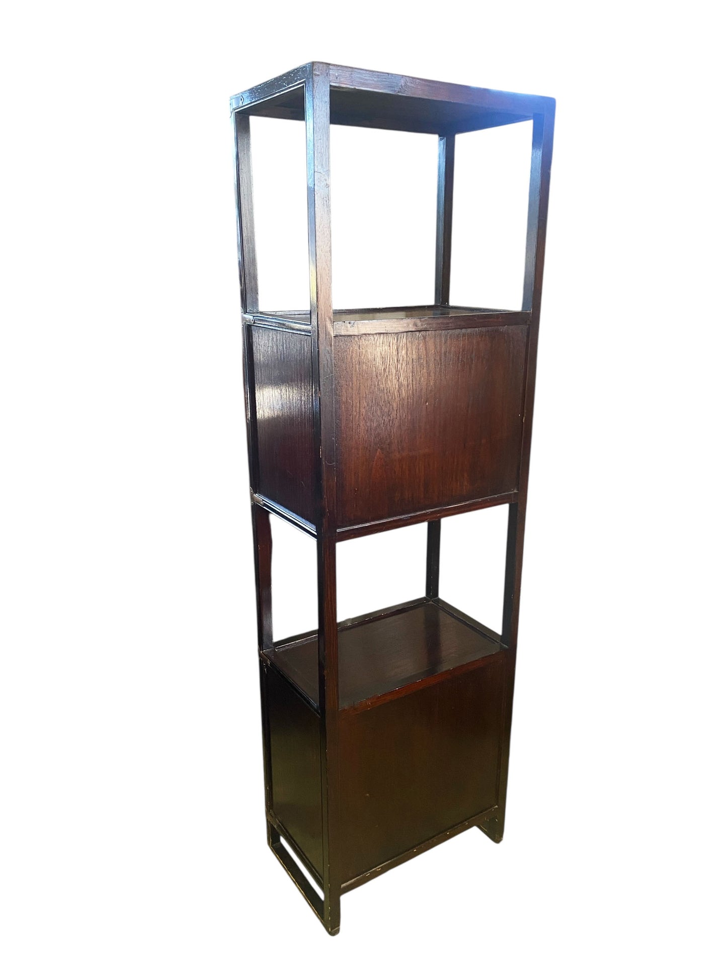 #210 Old circa 1930 Korean Book Shelf Etagere 66" H