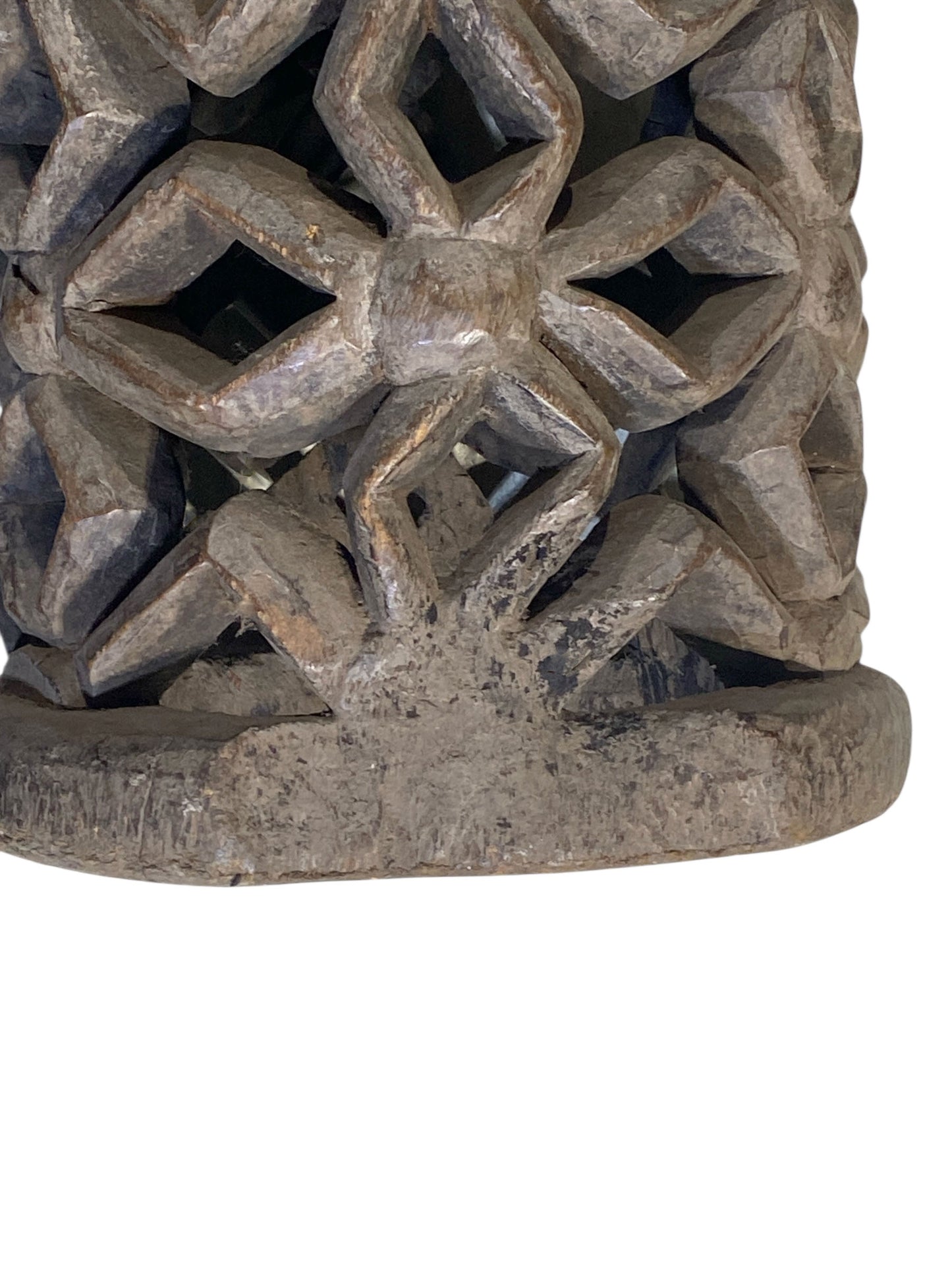 #6071 Vintage  African Bamileke  Stool/Table 12.5" H