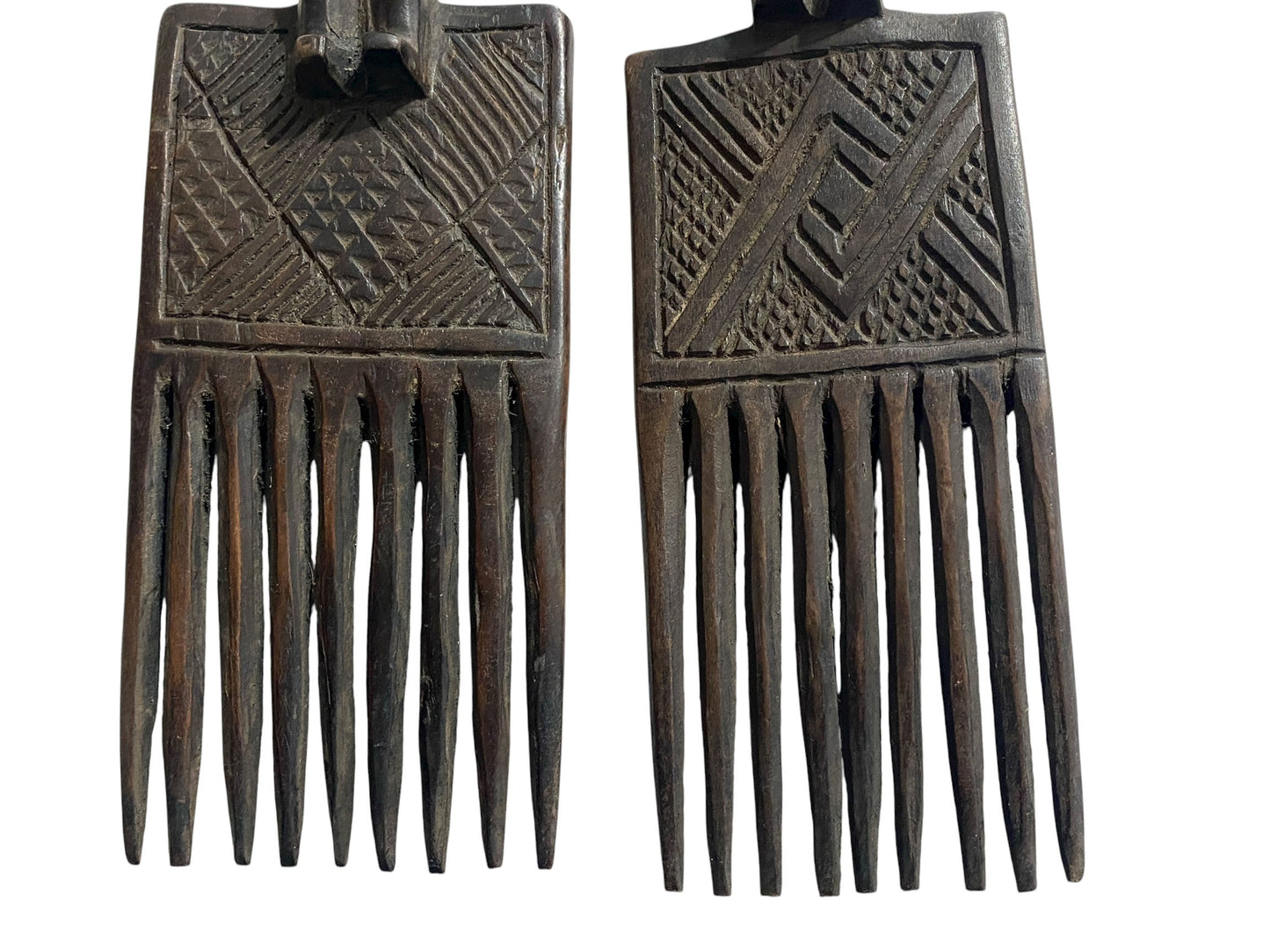 #1121 Hemba Wedding Combs w/ Couple Figures Congo S/2