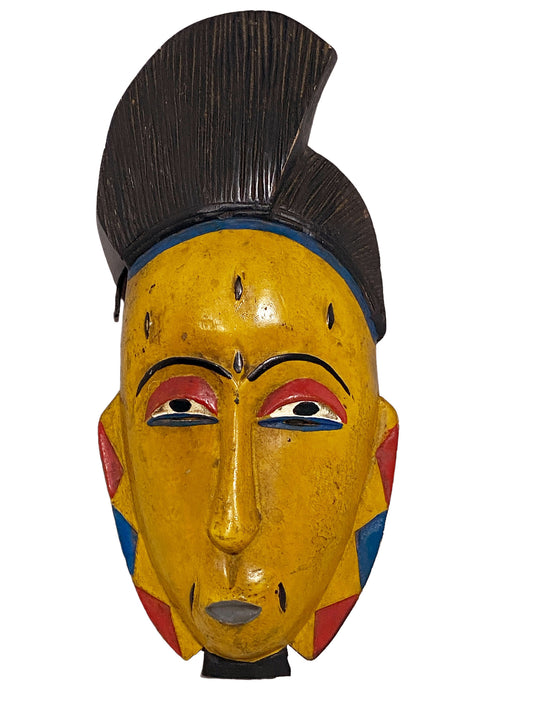 #3439 African Guru Passport Portrait Mask Cote d'Ivoire 13"
