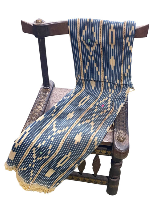 #531 Vintage Baule  Indigo Cloth/Textile Côte d’Ivoire. 57" w