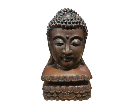 #6792 Ceramic Incense Burner With Buddha  Buddha 7"  H