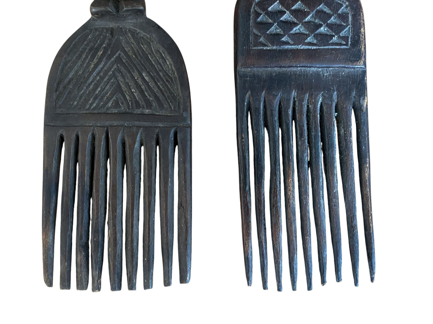 #1119 Hemba Wedding Combs w/ Couple Figures Congo S/2