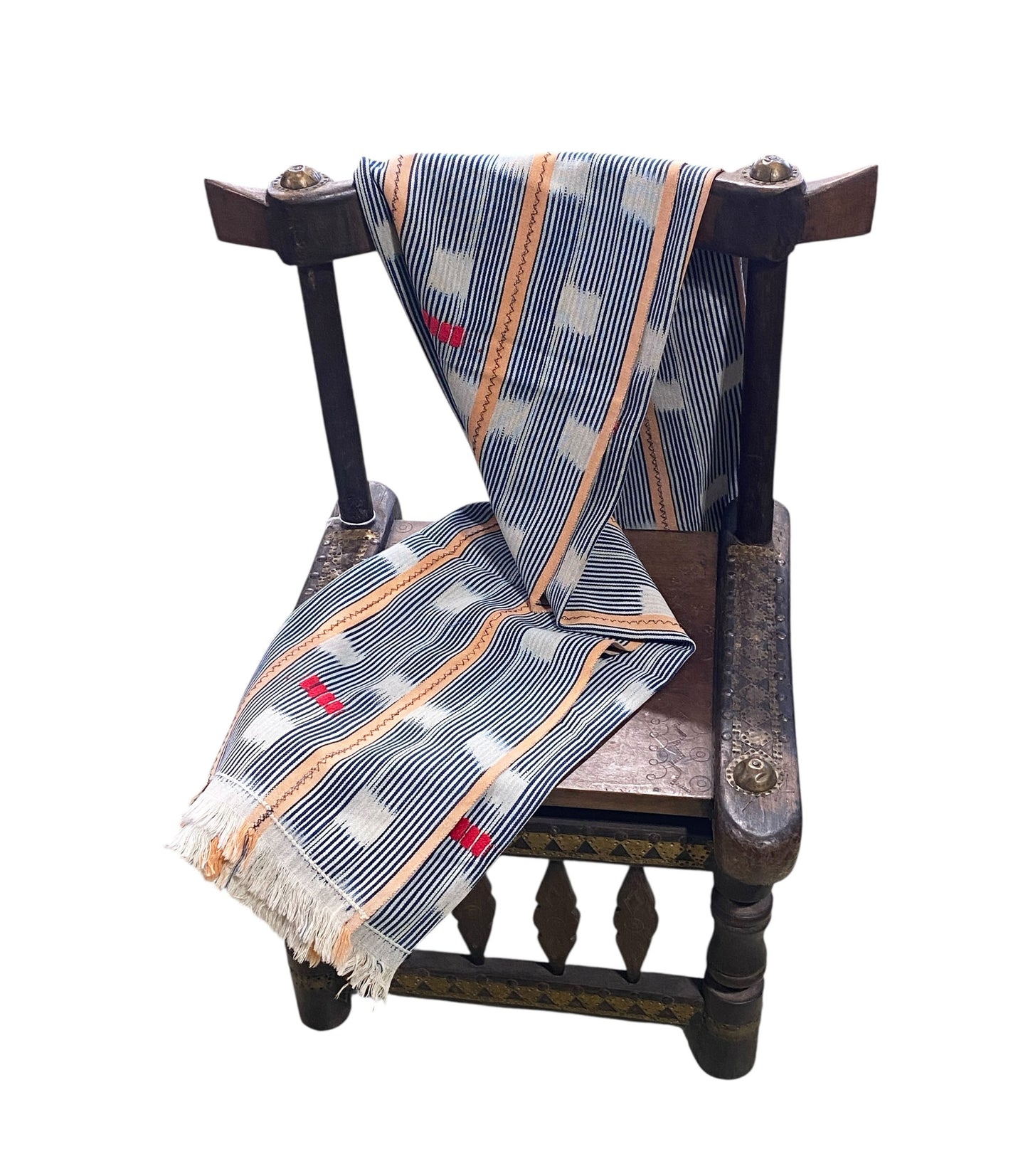 #530 Vintage Baule  Indigo Cloth/Textile Côte d’Ivoire. 54" w