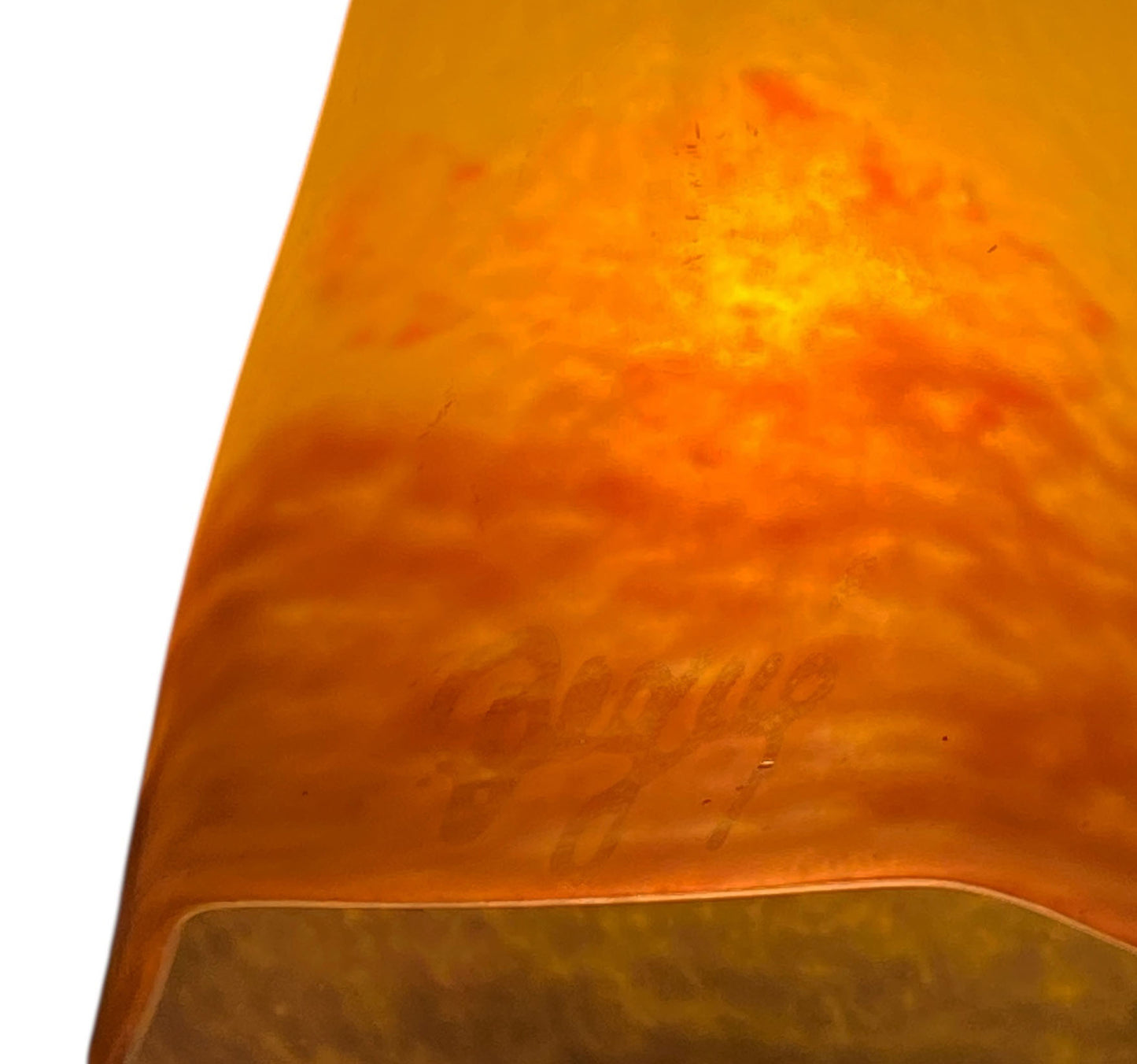 #53 French Art Deco Ceiling Light by  Verrerie d'Art Degué Paris  1930s