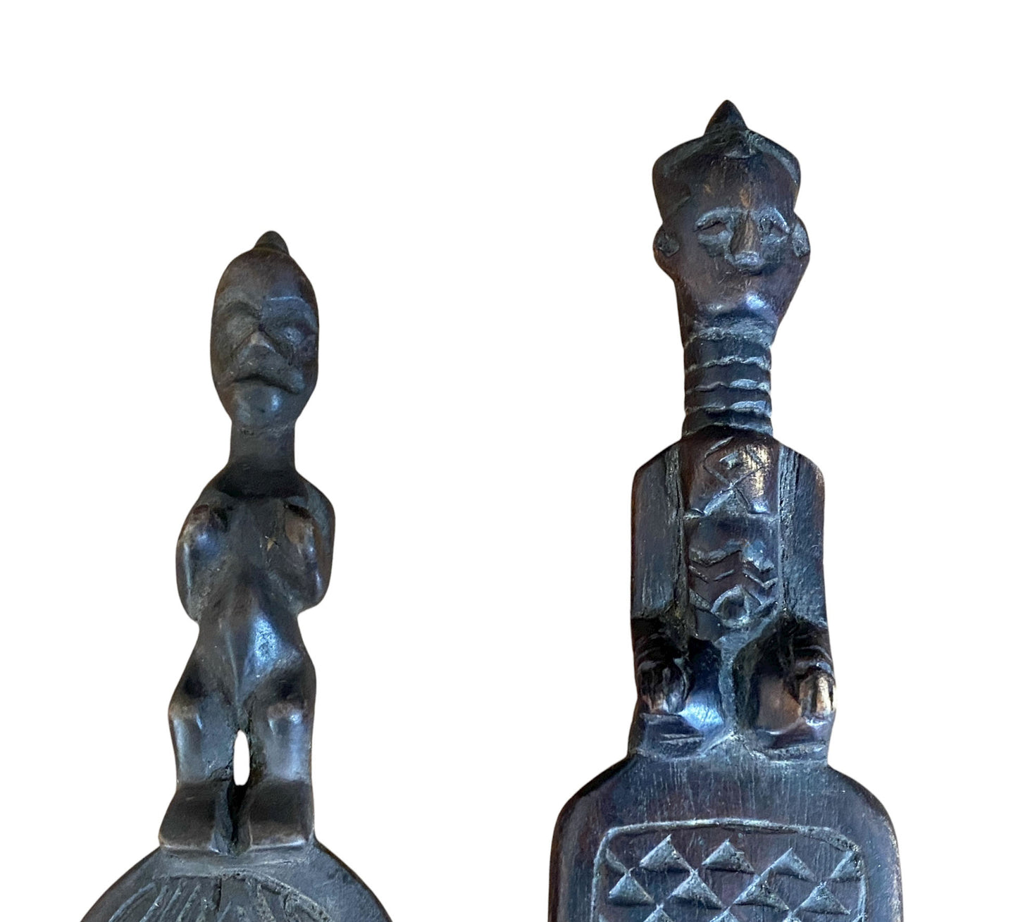 #1119 Hemba Wedding Combs w/ Couple Figures Congo S/2